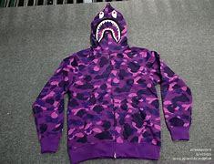Image result for Purple BAPE Double Hoodie