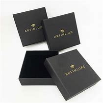 Image result for 3X3 Black Jewelry Box with Logo