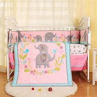 Image result for Baby Girl Elephant Crib Bedding