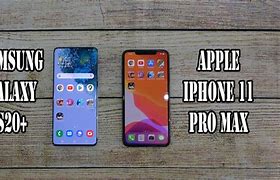 Image result for Galaxy S20 vs iPhone Ll Pro Max