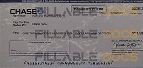Image result for Chase Blank Check Template