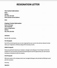 Image result for Resignation Letter Template Copy and Paste