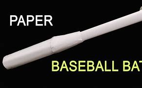 Image result for Paper Baseball Bat