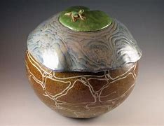 Image result for Green Glazed Garden Art Pottery Sphere Ball
