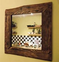 Image result for Wood Frame Mirror