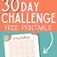 Image result for 30-Day Challenge Sheet 4 per Sheet Small