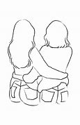 Image result for Best Friends Line Drawing