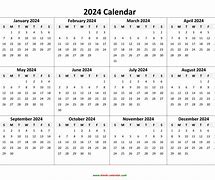 Image result for 2024 Yearly Calendar Printable Full Year