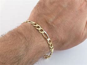 Image result for Gold Figaro Bracelet for Men