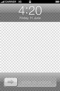 Image result for iOS 6 Lock Screen Template