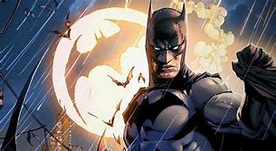 Image result for Batman Comic Book Art with Bat Signal