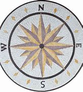 Image result for Pebble Mosaic Compass Design