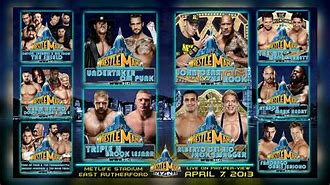 Image result for WWE Wrestlemania Match Card