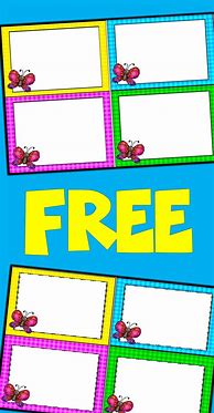 Image result for Flash Card Template Free