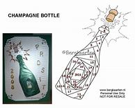 Image result for Iris Fold Champagne Bottle and Glasses