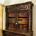 Image result for Carved Dark Oak Victorian Bookshelves