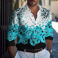 Image result for Men's Floral Shirt with Chinos
