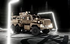 Image result for MRAP with RPG Netting