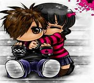 Image result for Cute Emo Couple Drawings