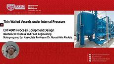 Process Equipment Design Thin Walled Vessels Under