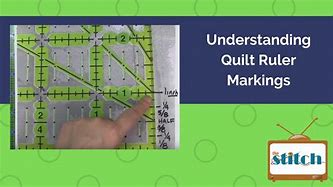 Image result for How to Read a Quilting Ruler