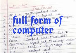 Image result for Computer All Full Form
