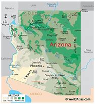 Image result for Arizona Northern Border Map