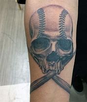 Image result for Baseball and Bat Tattoo