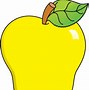 Image result for Half Yellow Apple Clip Art