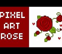 Image result for How to Draw a Pixel Rose