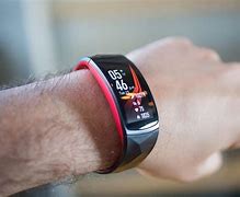 Image result for Samsung Gear Fit 2 Pro Red On Woman