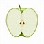 Image result for Red Apple Clip Art Half