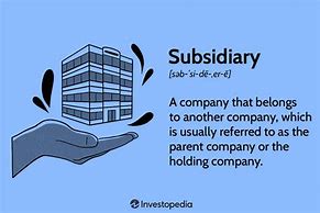 Image result for Subsidiary Company Examples