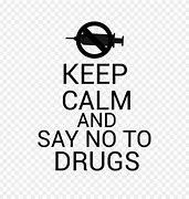 Image result for Keep Calm and Say No to Drugs
