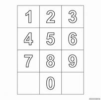 Image result for Free Printable Numbers 0 9