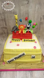 Image result for 1st Birthday Zoo Cakes