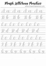 Image result for Brush Lettering Practice Sheets Free Printable
