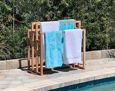 Image result for Outdoor Pool Towel Drying Rack