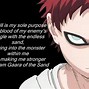 Image result for Gaara I Love Only My Self