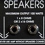 Image result for 8 Ohm Speakers to 4 Ohms