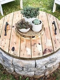 Image result for Wooden Cable Spool Repurpose