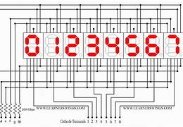 Image result for Seven Segment Display Circuit
