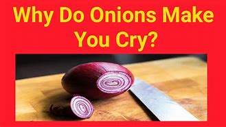 Image result for Why Do We Cry Onions