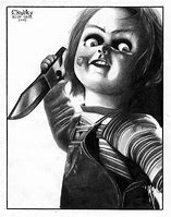 Image result for Chucky Black and White