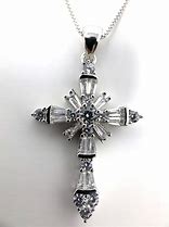 Image result for Cubic Zirconia Cross Necklace