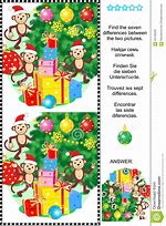 Image result for Christmas Spot the Difference Games