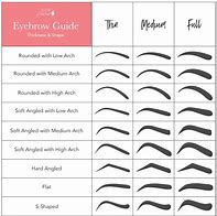 Image result for Eyebrow Types Chart