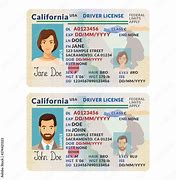 Image result for California ID Card Template Female