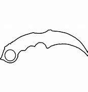 Image result for CS GO Karambit Drawing