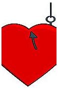 Image result for Fish Hook Heart Clip Art